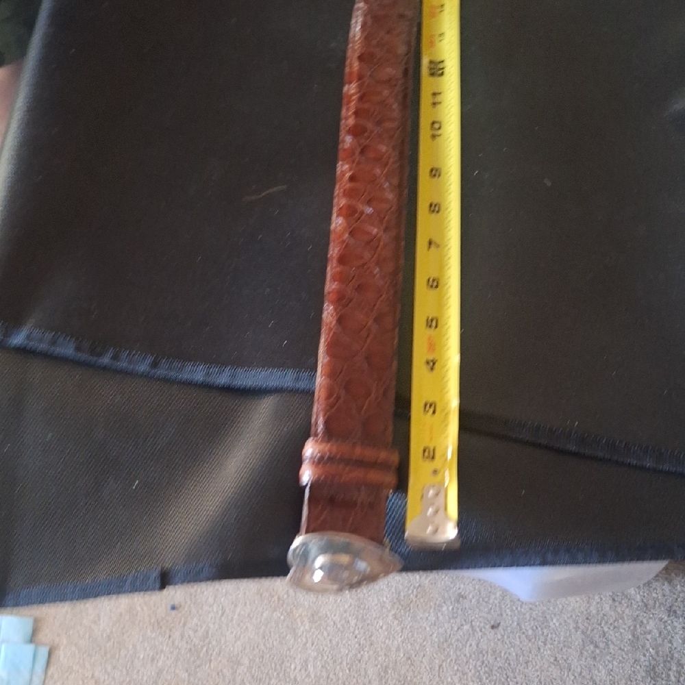 Harken Belt Genuine Leather Size M Made In The USA 34" Long With A Hart Buckle - Picture 5 of 6